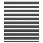Vidaxl zebra rolgordijn 125x150 cm stofbreedte 120,9 cm zwart