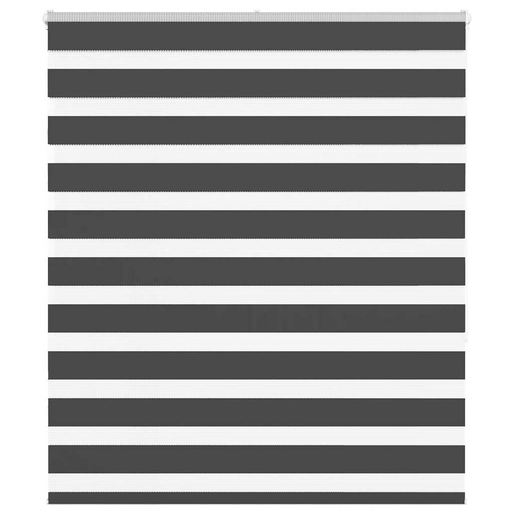 Vidaxl zebra rolgordijn 135x150 cm stofbreedte 130,9 cm zwart