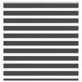 Vidaxl zebra rolgordijn 140x150 cm stofbreedte 135,9 cm zwart