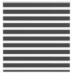 Vidaxl zebra rolgordijn 140x150 cm stofbreedte 135,9 cm zwart