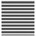 Vidaxl zebra rolgordijn 145x150 cm stofbreedte 140,9 cm zwart