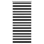 Vidaxl zebra rolgordijn 95x200 cm stofbreedte 90,9 cm zwart