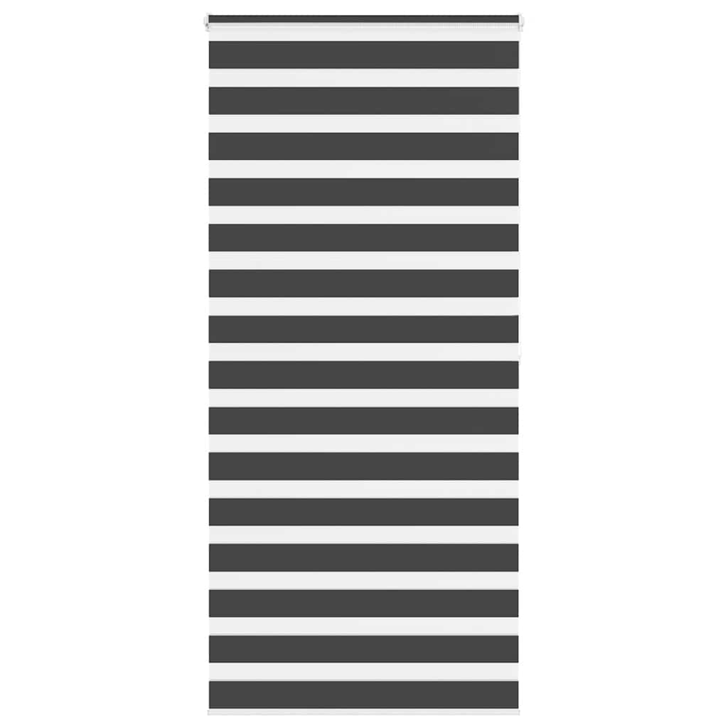 Vidaxl zebra rolgordijn 95x200 cm stofbreedte 90,9 cm zwart