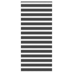 Vidaxl zebra rolgordijn 105x200 cm stofbreedte 100,9 cm zwart