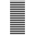 Vidaxl zebra rolgordijn 110x200 cm stofbreedte 105,9 cm zwart