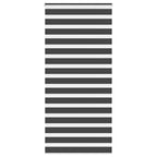 Vidaxl zebra rolgordijn 115x200 cm stofbreedte 110,9 cm zwart