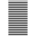 Vidaxl zebra rolgordijn 130x200 cm stofbreedte 125,9 cm zwart
