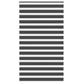Vidaxl zebra rolgordijn 135x200 cm stofbreedte 130,9 cm zwart