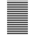 Vidaxl zebra rolgordijn 140x200 cm stofbreedte 135,9 cm zwart