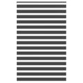 Vidaxl zebra rolgordijn 145x200 cm stofbreedte 140,9 cm zwart