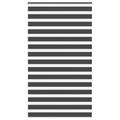 Vidaxl zebra rolgordijn 130x230 cm stofbreedte 125,9 cm zwart