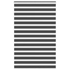 Vidaxl zebra rolgordijn 145x230 cm stofbreedte 140,9 cm zwart