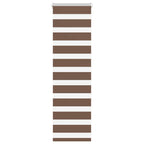 Vidaxl zebra rolgordijn 50x100 cm stofbreedte 45,9cm polyester bruin