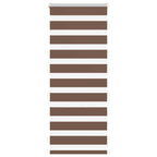 Vidaxl zebra rolgordijn 55x100 cm stofbreedte 50,9 cm polyester bruin