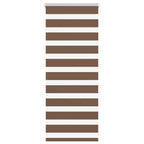 Vidaxl zebra rolgordijn 60x100 cm stofbreedte 55,9 cm polyester bruin