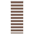 Vidaxl zebra rolgordijn 65x100 cm stofbreedte 60,9 cm polyester bruin