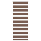 Vidaxl zebra rolgordijn 65x100 cm stofbreedte 60,9 cm polyester bruin