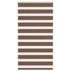 Vidaxl zebra rolgordijn 70x100 cm stofbreedte 65,9 cm polyester bruin