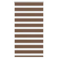 Vidaxl zebra rolgordijn 80x100 cm stofbreedte 75,9 cm polyester bruin