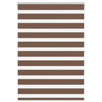Vidaxl zebra rolgordijn 100x100 cm stofbreedte 95,9 cm polyester bruin