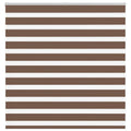 Vidaxl zebra rolgordijn 140x100 cm stofbreedte 135,9cm polyester bruin