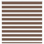 Vidaxl zebra rolgordijn 150x100 cm stofbreedte 145,9cm polyester bruin