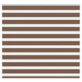 Vidaxl zebra rolgordijn 155x100 cm stofbreedte 150,9cm polyester bruin