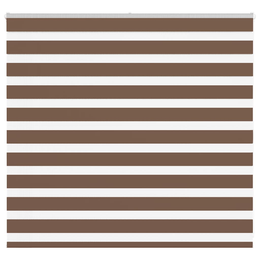 Vidaxl zebra rolgordijn 155x100 cm stofbreedte 150,9cm polyester bruin