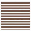 Vidaxl zebra rolgordijn 160x100 cm stofbreedte 155,9cm polyester bruin