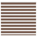 Vidaxl zebra rolgordijn 160x100 cm stofbreedte 155,9cm polyester bruin