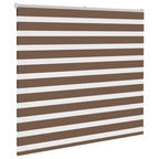 Vidaxl zebra rolgordijn 160x100 cm stofbreedte 155,9cm polyester bruin