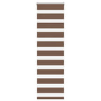 Vidaxl zebra rolgordijn 45x150 cm stofbreedte 40,9 cm polyester bruin