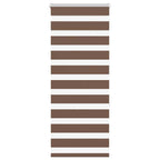 Vidaxl zebra rolgordijn 55x150 cm stofbreedte 50,9 cm polyester bruin