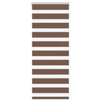 Vidaxl zebra rolgordijn 60x150 cm stofbreedte 55,9 cm polyester bruin