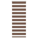 Vidaxl zebra rolgordijn 65x150 cm stofbreedte 60,9 cm polyester bruin