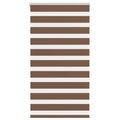 Vidaxl zebra rolgordijn 70x150 cm stofbreedte 65,9 cm polyester bruin