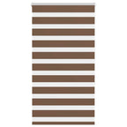Vidaxl zebra rolgordijn 70x150 cm stofbreedte 65,9 cm polyester bruin