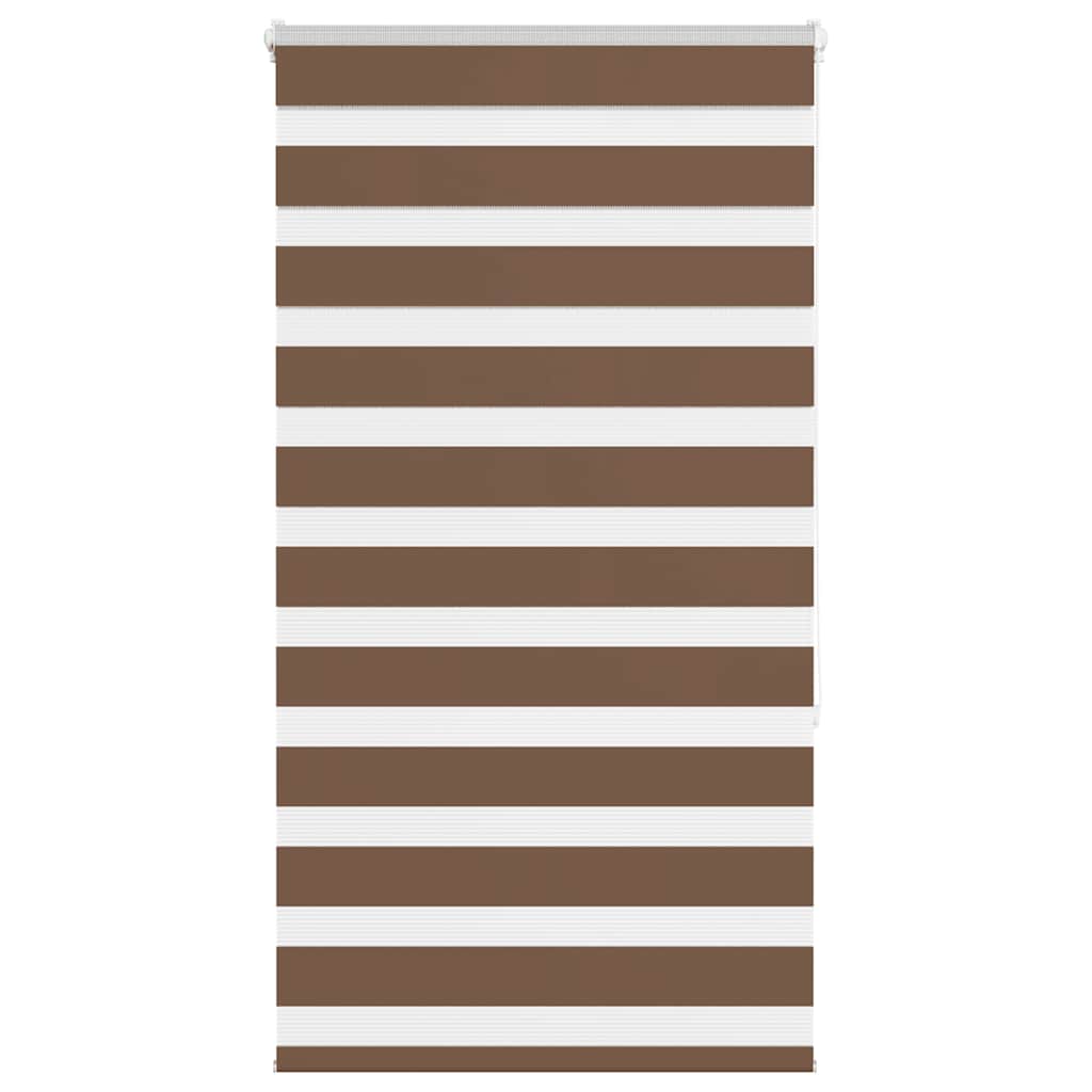 Vidaxl zebra rolgordijn 80x150 cm stofbreedte 75,9 cm polyester bruin