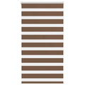 Vidaxl zebra rolgordijn 80x150 cm stofbreedte 75,9 cm polyester bruin