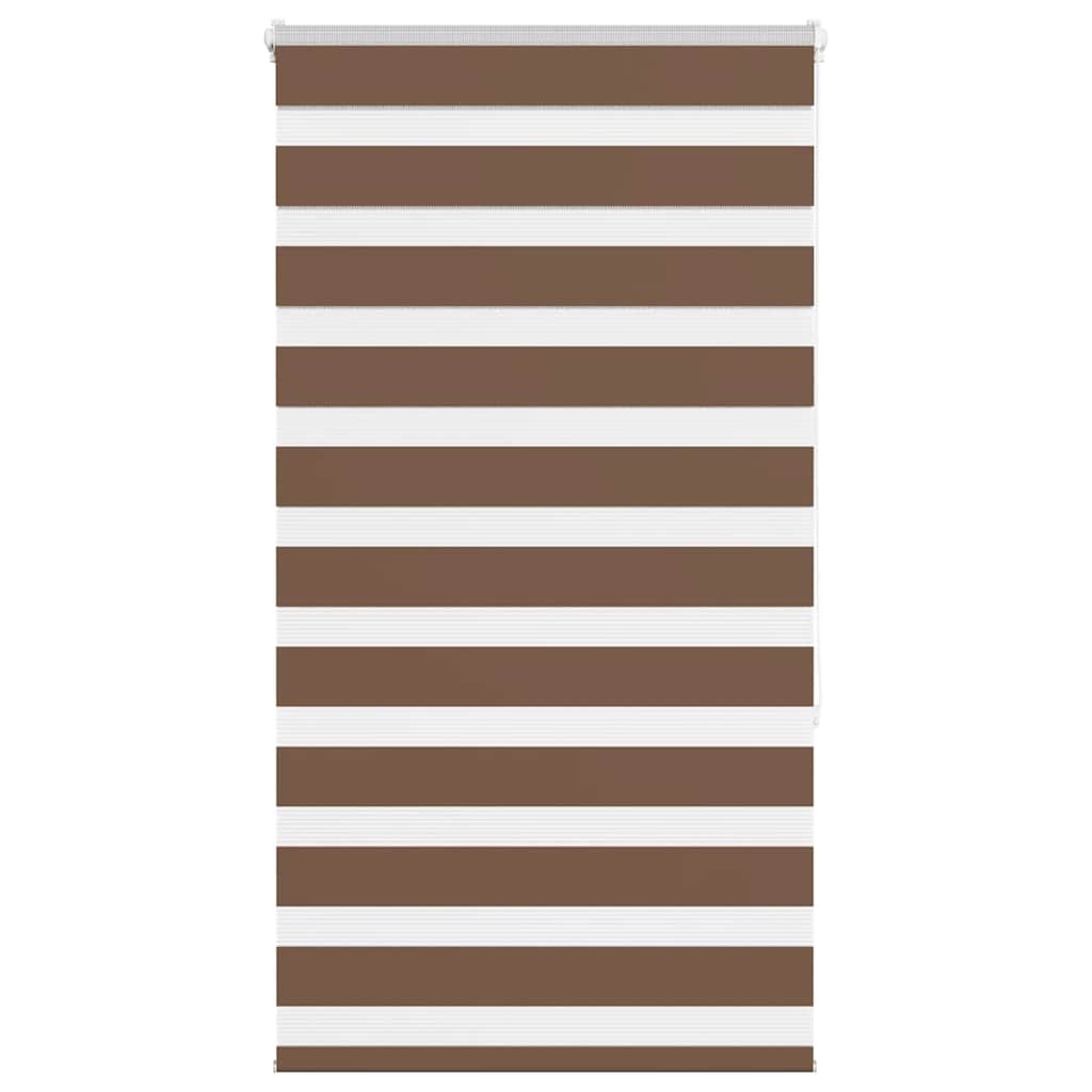 Vidaxl zebra rolgordijn 85x150 cm stofbreedte 80,9 cm polyester bruin