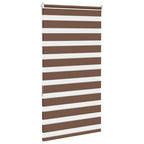 Vidaxl zebra rolgordijn 85x150 cm stofbreedte 80,9 cm polyester bruin