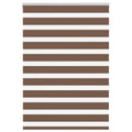 Vidaxl zebra rolgordijn 95x150 cm stofbreedte 90,9 cm polyester bruin