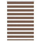 Vidaxl zebra rolgordijn 95x150 cm stofbreedte 90,9 cm polyester bruin