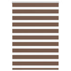 Vidaxl zebra rolgordijn 100x150 cm stofbreedte 95,9 cm polyester bruin