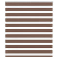 Vidaxl zebra rolgordijn 135x150 cm stofbreedte 130,9cm polyester bruin