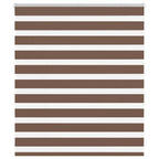 Vidaxl zebra rolgordijn 135x150 cm stofbreedte 130,9cm polyester bruin