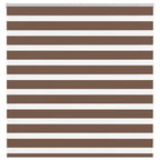 Vidaxl zebra rolgordijn 150x150 cm stofbreedte 145,9cm polyester bruin