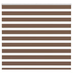 Vidaxl zebra rolgordijn 155x150 cm stofbreedte 150,9cm polyester bruin
