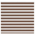 Vidaxl zebra rolgordijn 165x150 cm stofbreedte 160,9cm polyester bruin