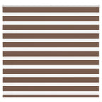 Vidaxl zebra rolgordijn 165x150 cm stofbreedte 160,9cm polyester bruin